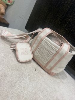 Canvas Mini Tote Bag with Pouch Set