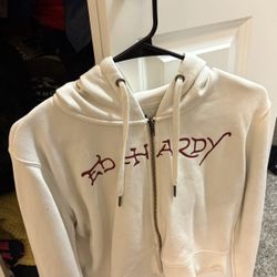 Ed hardy cropped hoodie womens size xl