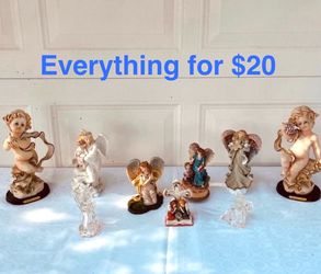 Vintage Cherub Angel Figurines Lot of 9