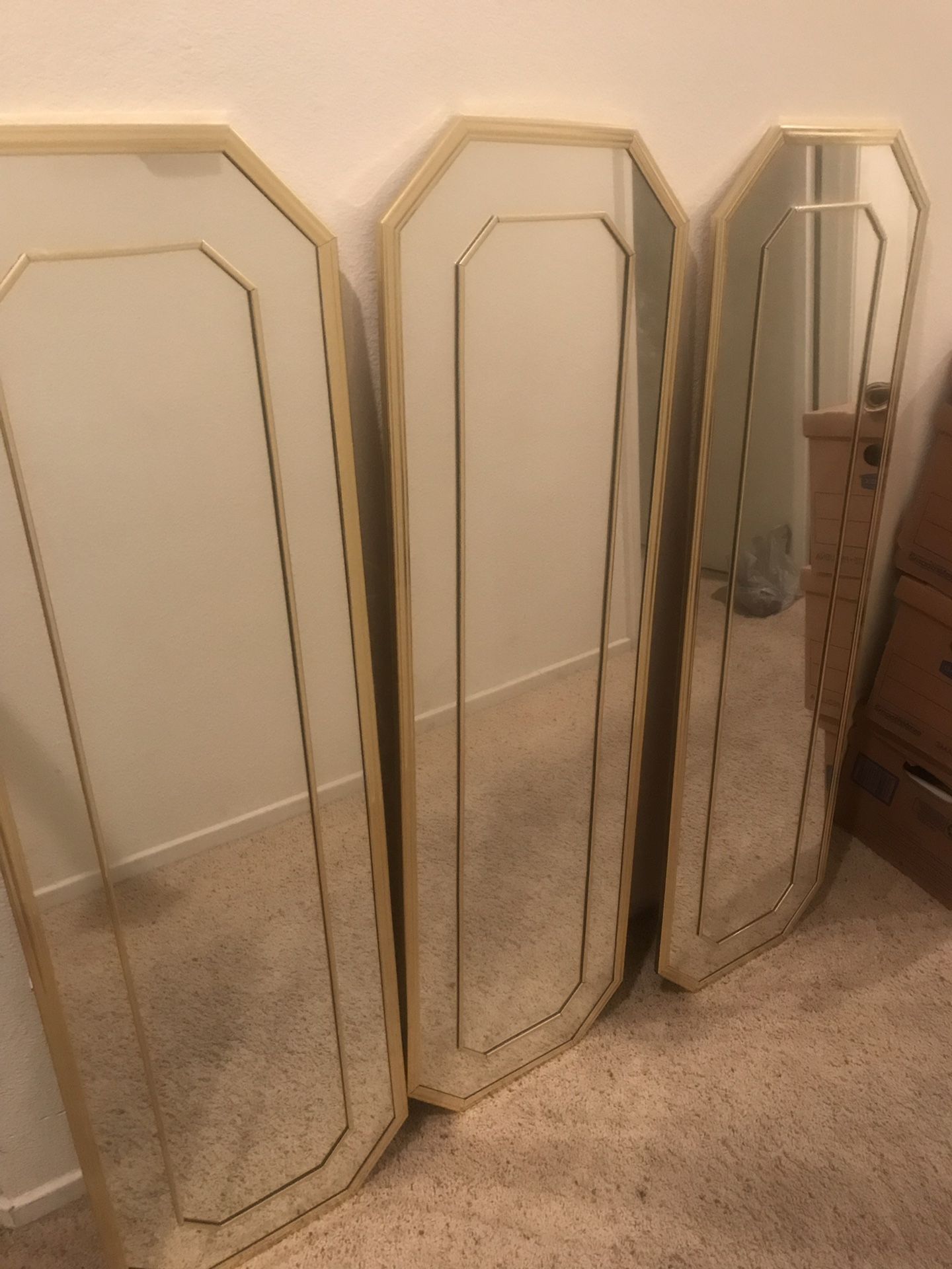 3 Mirror with brass trim