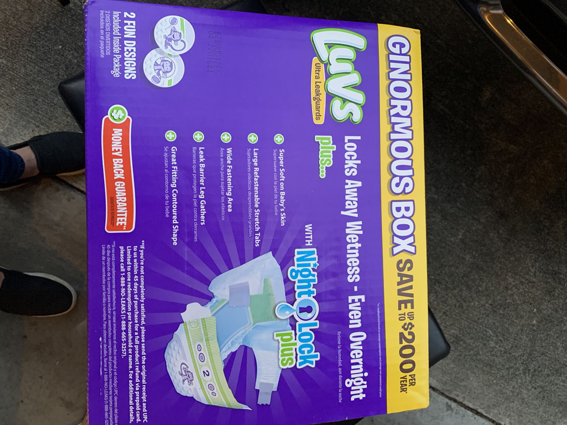 Diapers size 2 - 228 new unopened box
