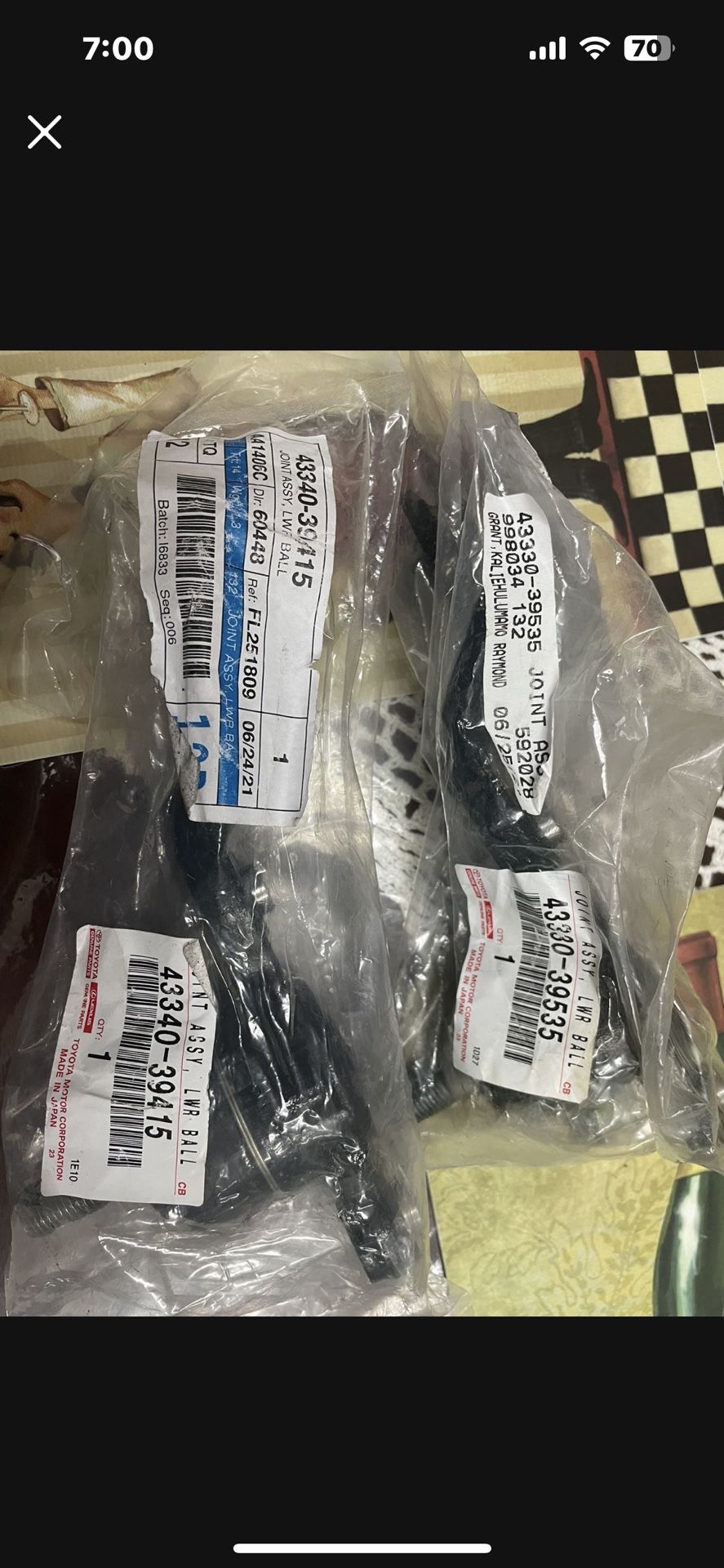 98-02 Lexus GS300 Front Ball Joints New
