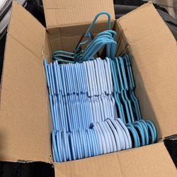 90 blue kid hangers (age NB to 5T)