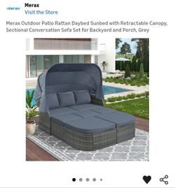 Brand New Gray Sun Lounger 6 Pc Still In Box