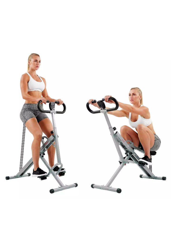 SUNNY Row-n-Ride Squat Assist Trainer (Upright Rowing Machine)