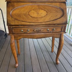 Beautiful Antique Wood Secretary Desk / Writing Desk