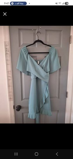 Teal Green Dress
