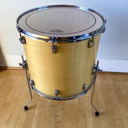 18” Ludwig Accent Custom Floor Tom Drum Remo Head Blonde Lacquer Finish Good Condition $150 Cash In Ontario 91762. No badge. 