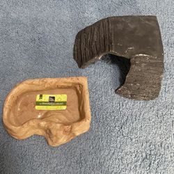 Reptile Feeder/soaker And Decor