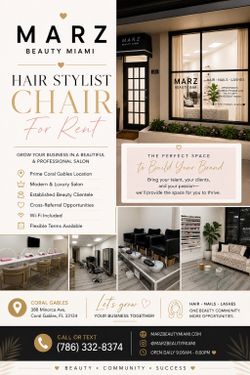 Hair stylist chair