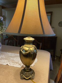 Brass 3 Way Stiffel Lamp.
