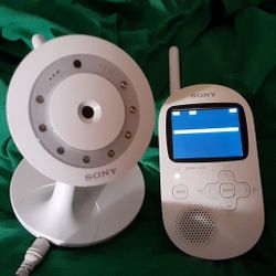Newer Sony Video Nursing Monitor (Surveillance) Night Vision Sound Rechargeable Home Station.R