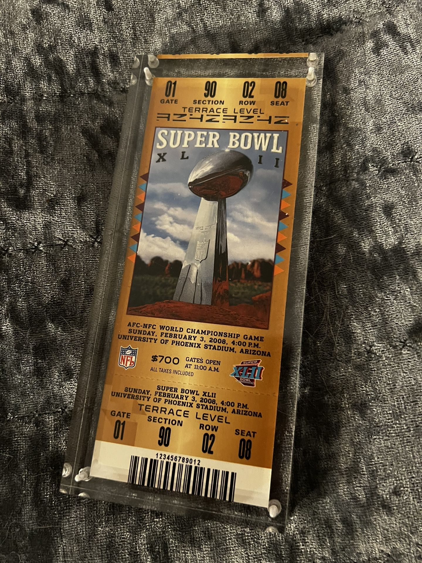Super Bowl XLVII, Mint Condition, Original Game Ticket