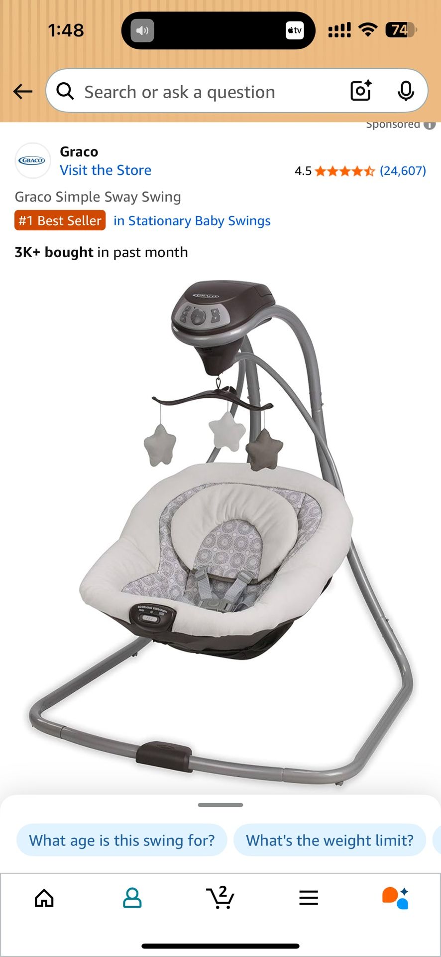 Graco Simple Sway Swing