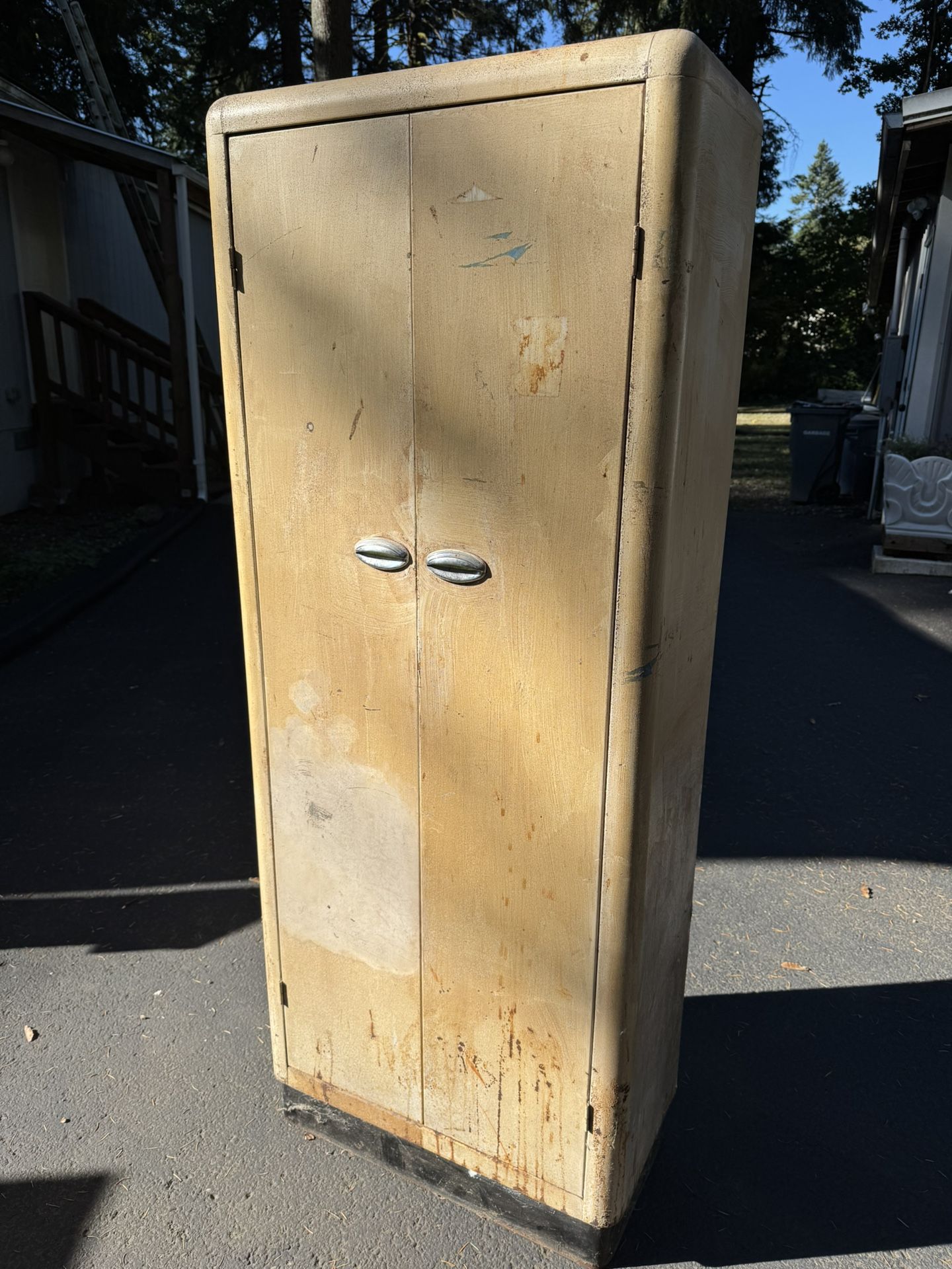 Vintage Double Doored Metal Cabinet By Bloc-Bilt Products