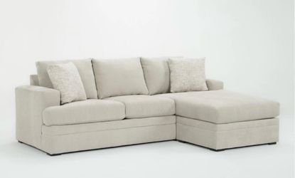 BONATERRA SAND SOFA WITH REVERSIBLE CHAISE