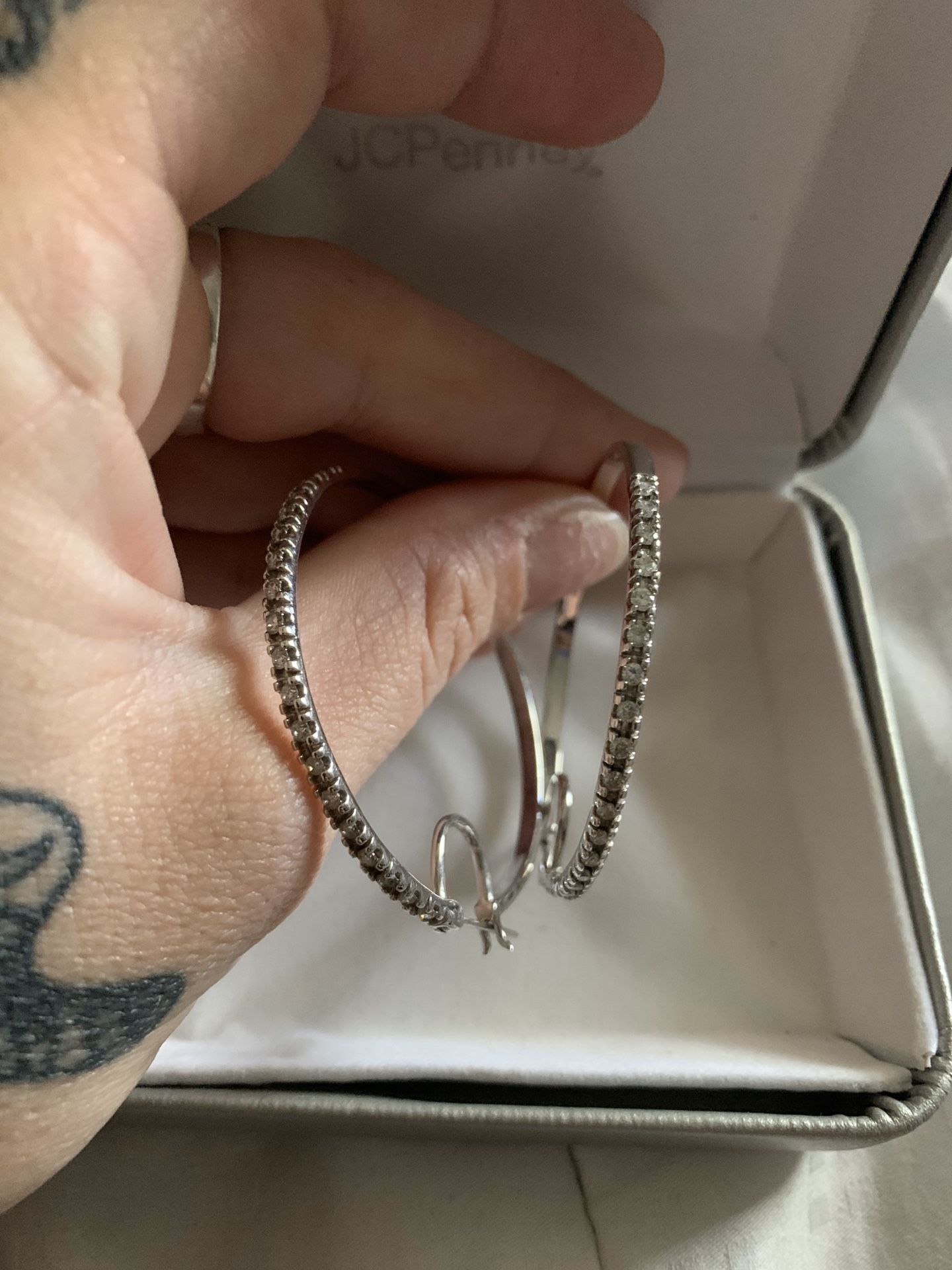 Kay’s diamond hoop earrings