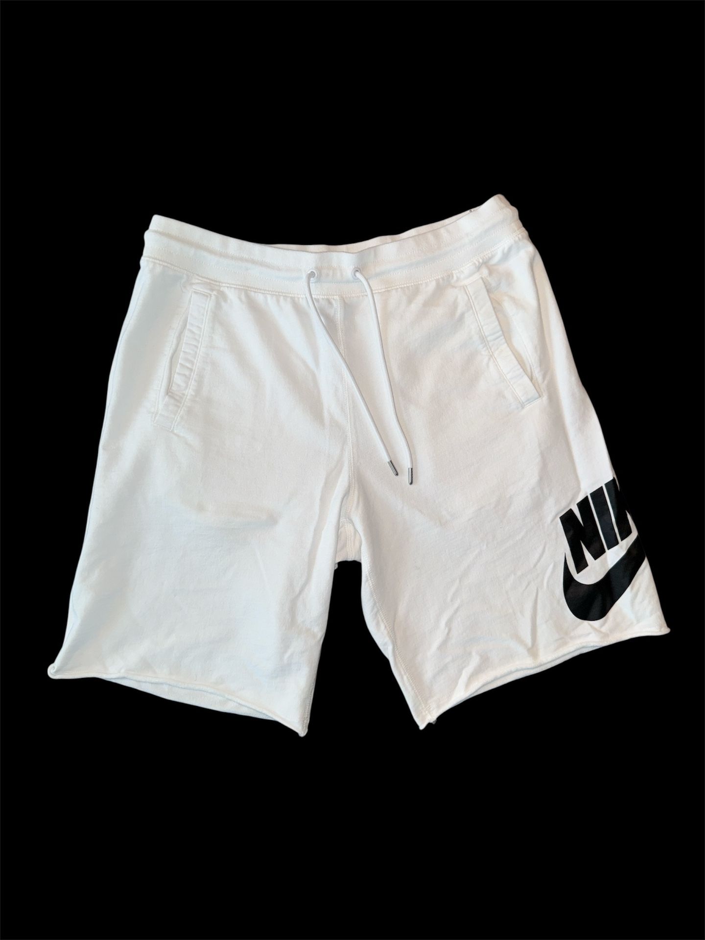 Nike Sportswear® GX1 French Terry Raw Hem Shorts in White AT5267-100