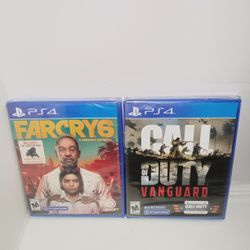 Call Of Duty Vanguard  and Farcry6 PS4 NEW SEALED