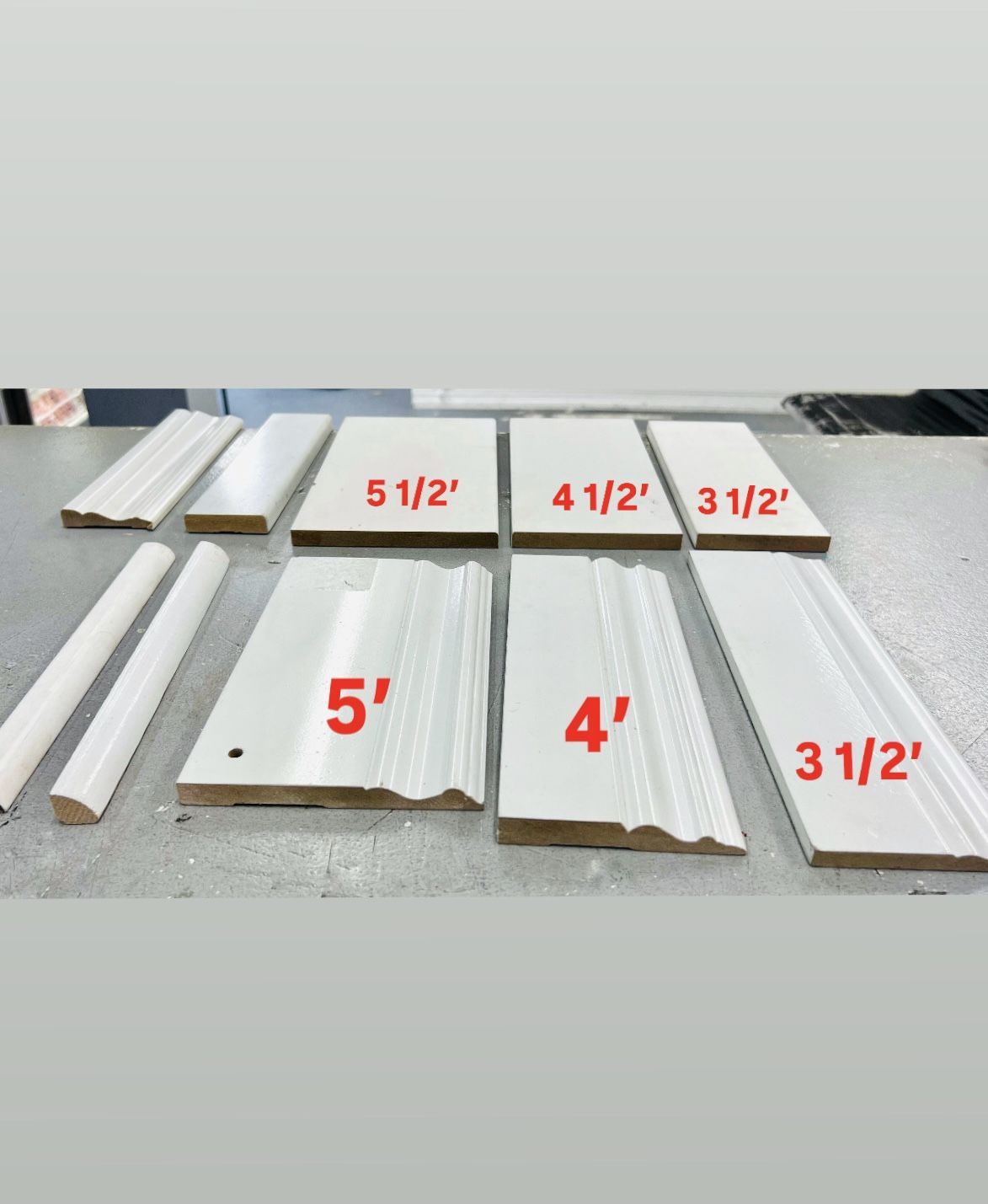 MDF Baseboard 3 1/2 $0.68 / Molduras 