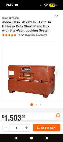 Job box never used originally nearly $1700 w tax