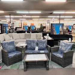 🚛Flash Deal🚛 Outdoor Furniture 4pc Patio Furniture Set 