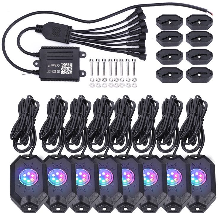 RGB LED Rock Light Kit