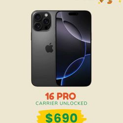 iPhone 16 Pro Carrier Unlocked