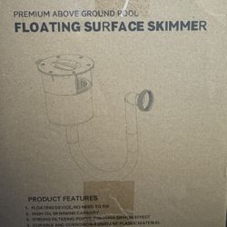 Surface Float Skimmer,No Installation Required, no Adjustable Bracket Required