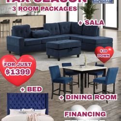 3 Room Package Blue 💙💙💙
