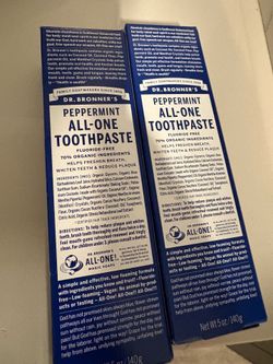 Peppermint all one toothpaste