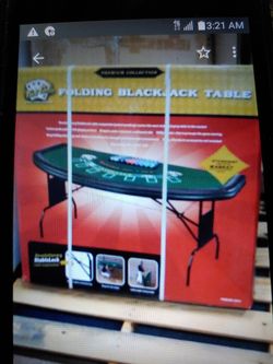 New Blackjack Table In Box With Folding Legs.