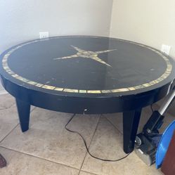 Mother Of Pearl Inlay Lacquer Coffee Table 