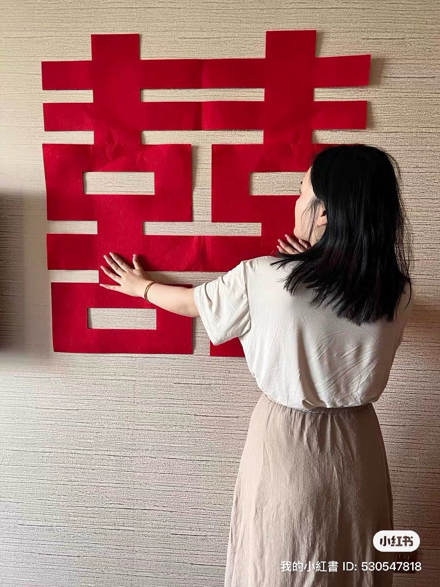 Chinese Wedding Decorations – Large & Small Double Happiness “囍” Signs