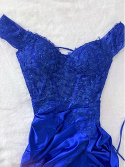 Royal blue prom dress