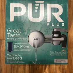 PUR Plus Vertical Faucet Mount Water Filtration System