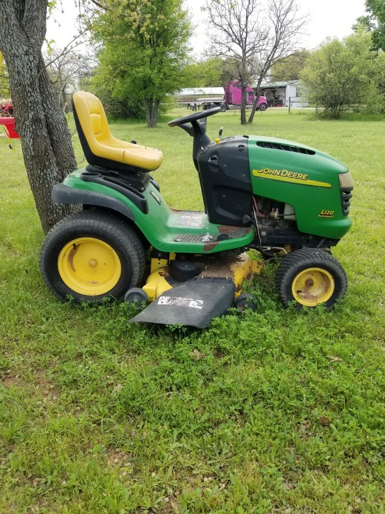 John Deere L120 riding lawn mower for Sale in Weatherford, TX OfferUp