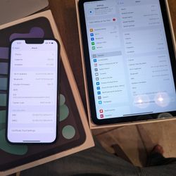 iPhone 16e 124GB + iPad Mini 7 Wifi +Cellular AT&T