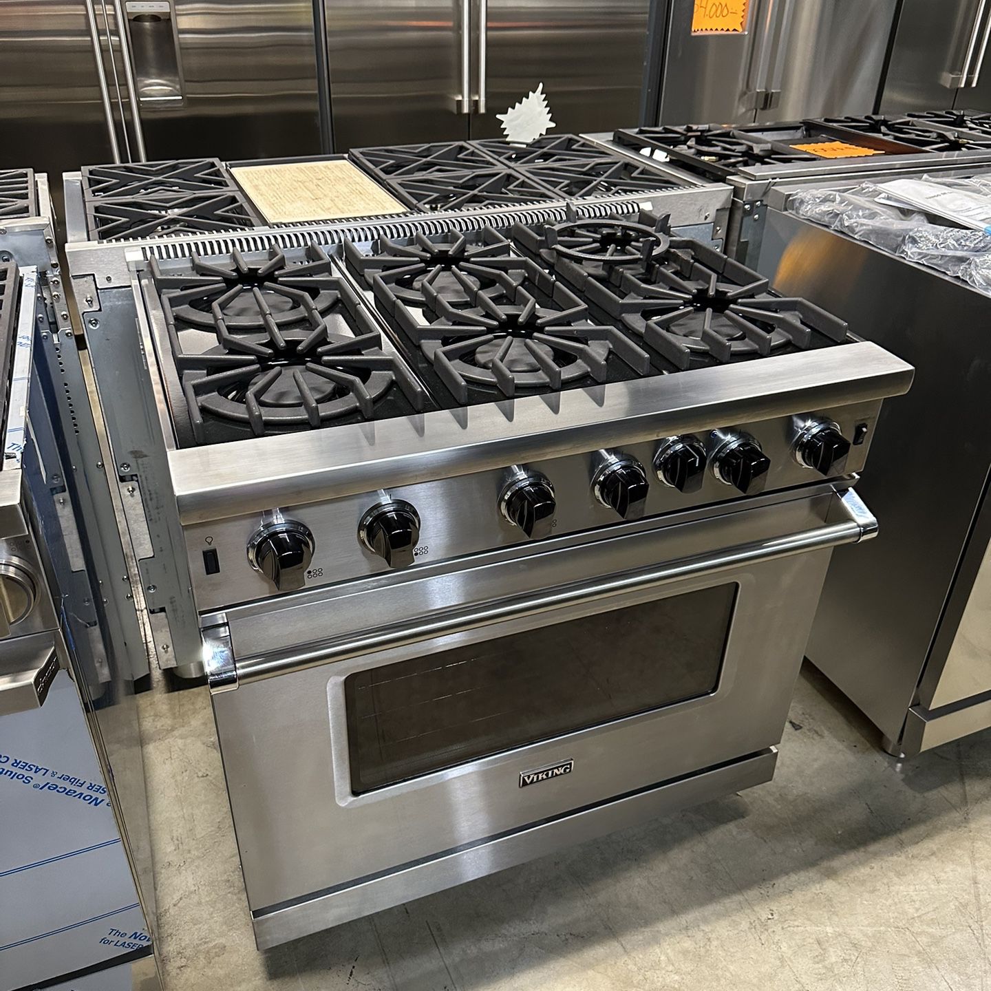 viking 36 inch gas stove new 