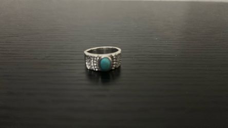Silver Turquoise Ring 9