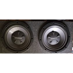 (2) 12" Kenwood Subwoofers