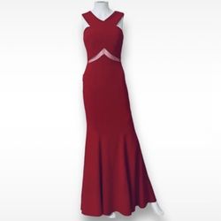 Cachet red long maxi dress