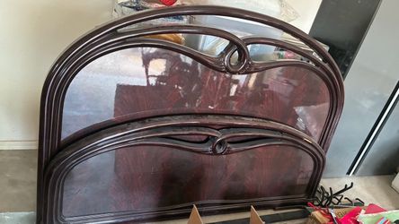 Queen size headboard and footboard