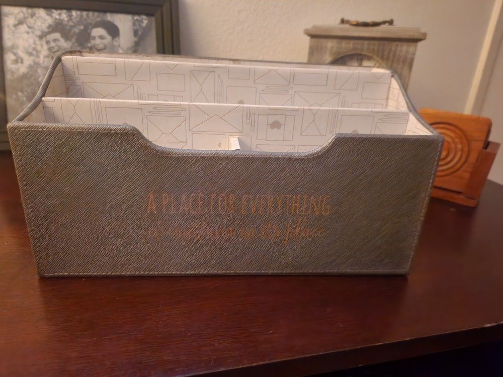 Desk Organizer "A Place For Everything Everything In Its Place"