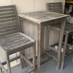 Wooden Bistro Set —Oakley 