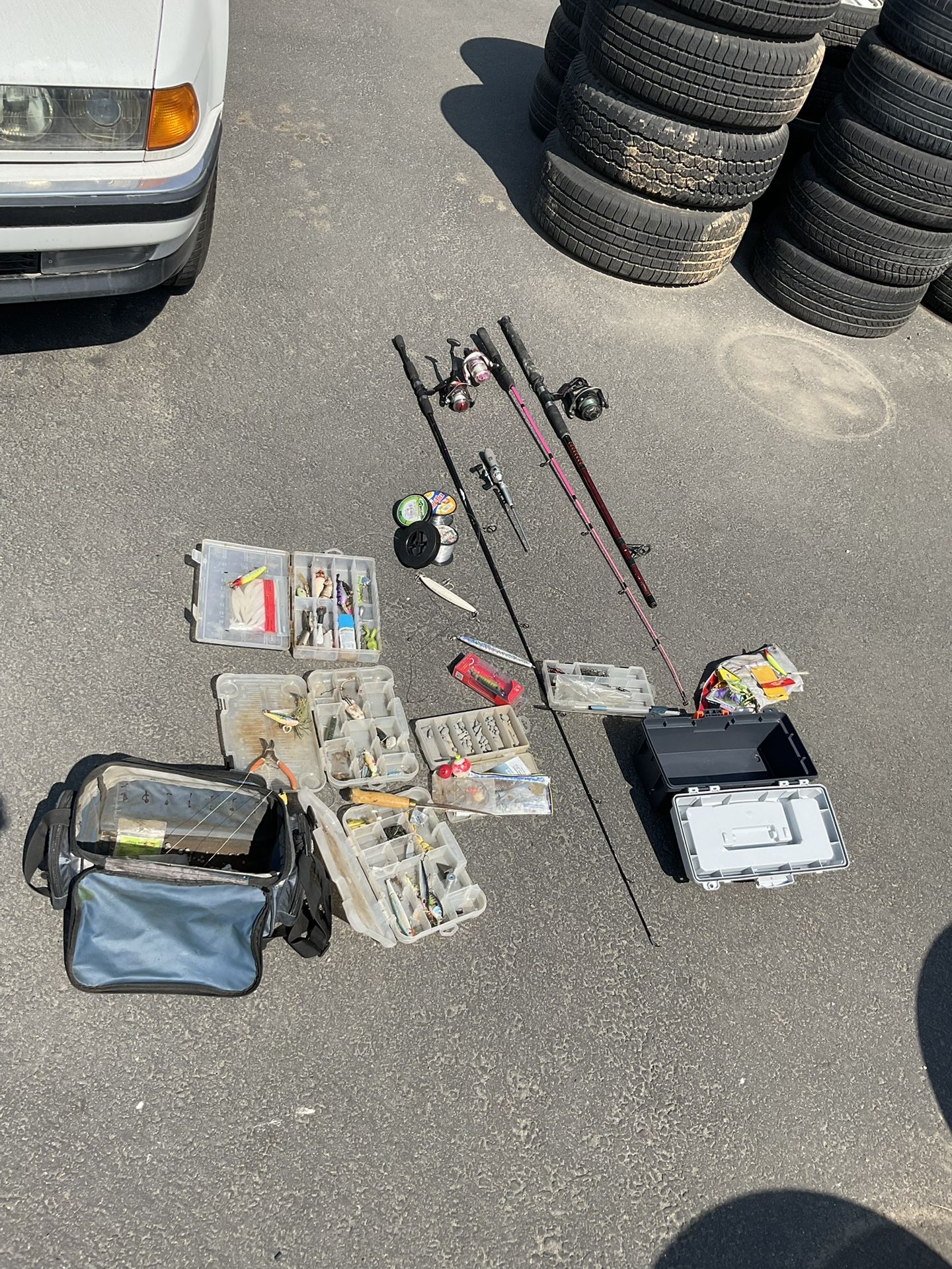 Fishing Poles and All Accessories Together For Sale