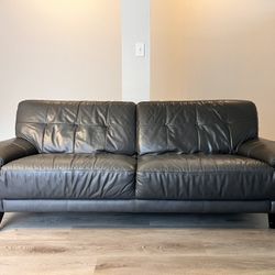 Leather Sofa 3- Seater Gray