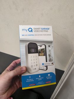 Brand new myq garage door keypad with camera
