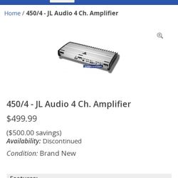 JL Amp.  $225 !!! 