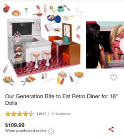 Our Generation - Retro Diner Set (No Longer Sold)
